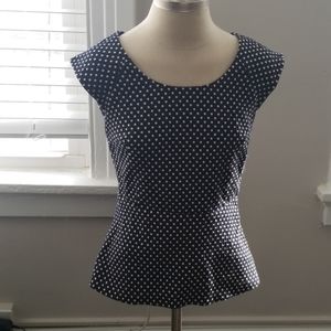 Fitted Banna Republic peek-a-boo back dress shirt